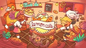 Lemon Cake video game title screen.