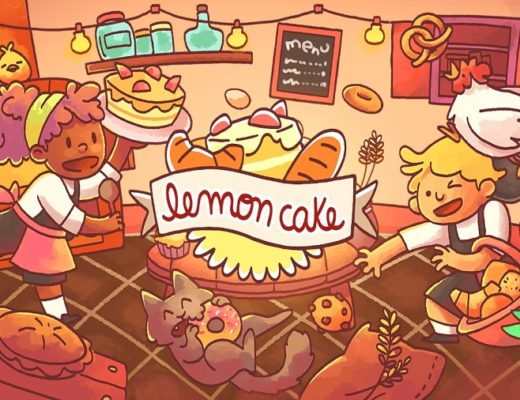 Lemon Cake video game title screen.