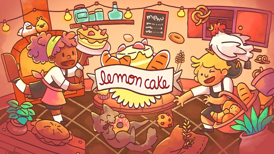 Lemon Cake video game title screen.